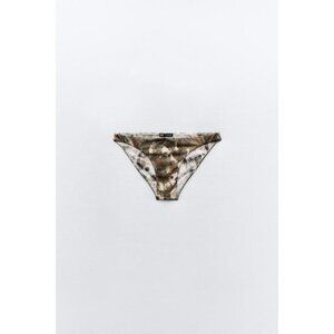 Zara Reversible Camouflage Bikini Bottom